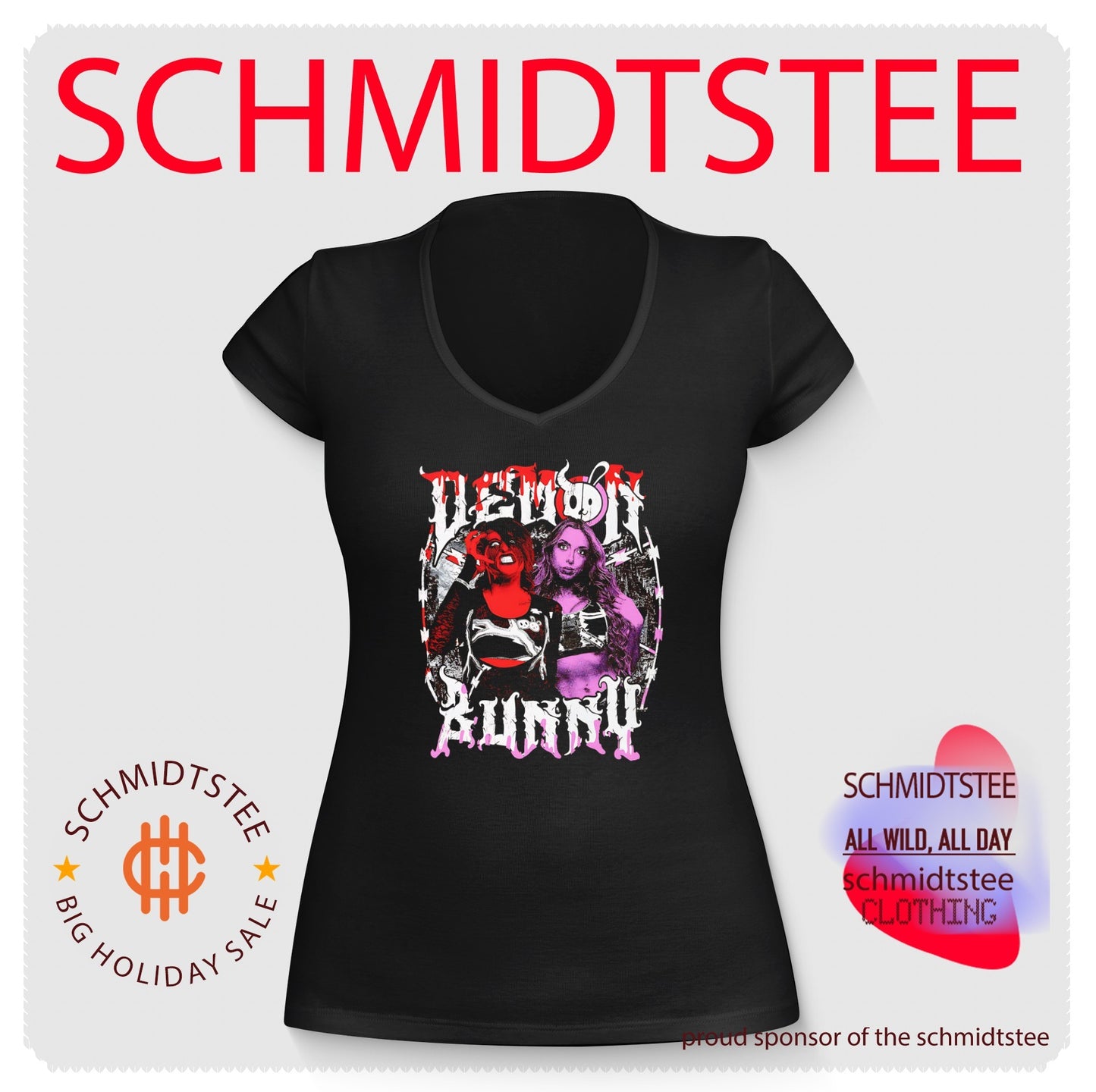 Demon Bunny Dual Chaos Rosemary and Allie shirt