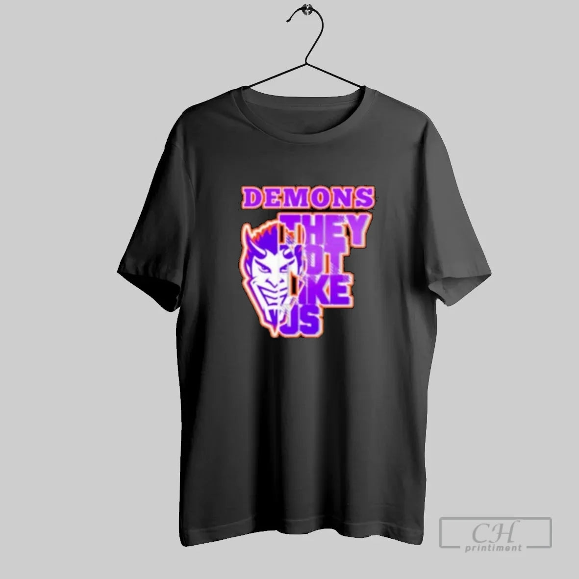 Demons They Not Like Us Devil Mascot - clothing by TeeHivey.com