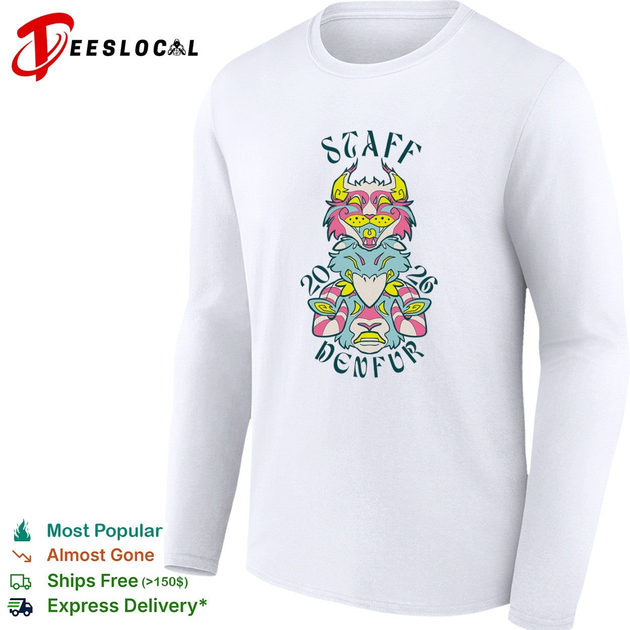DenFur furry convention staff animal totem 2026 shirt