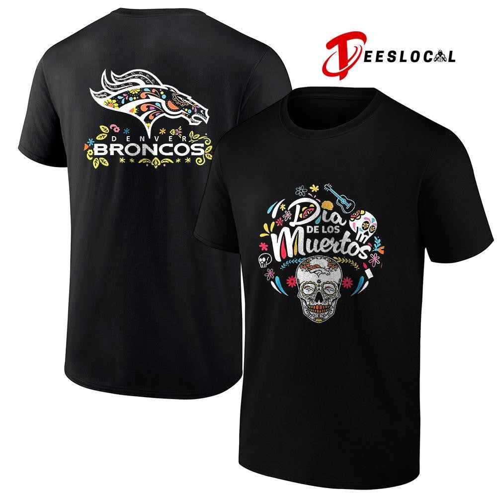 Denver Broncos Día de los Muertos shirt