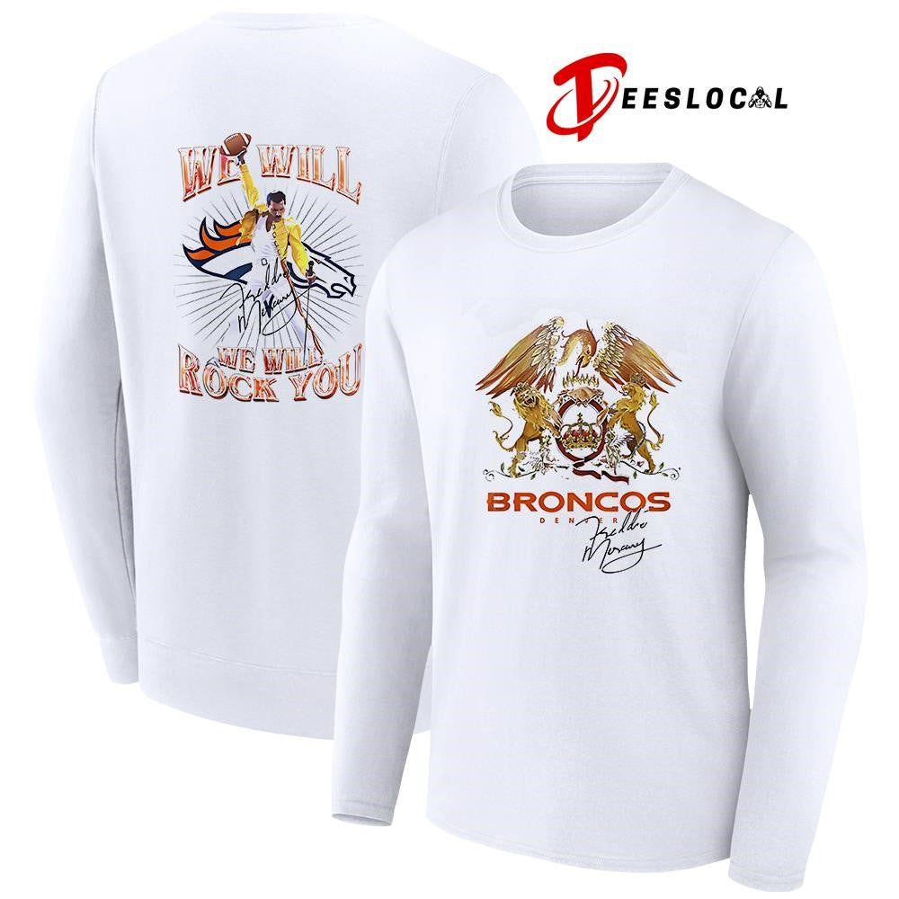 Denver Broncos x Minnesota Vikings we will we will rock you signature shirt