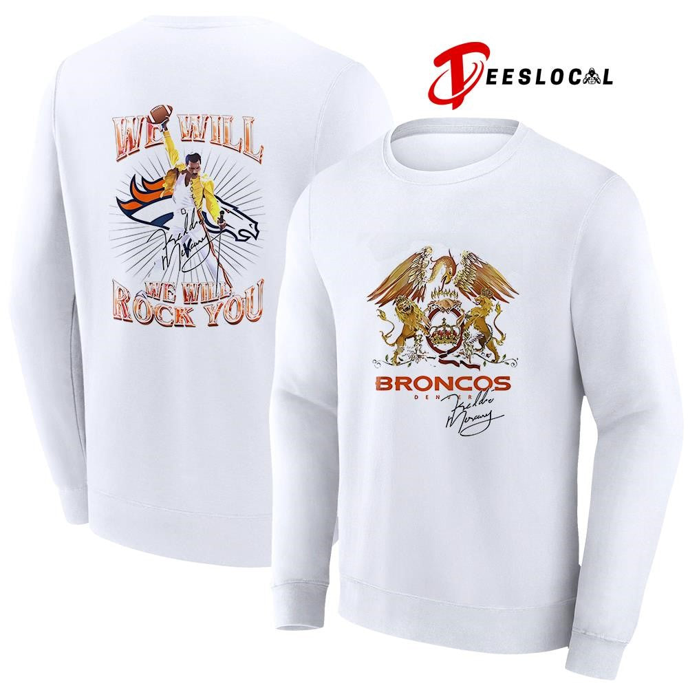 Denver Broncos x Minnesota Vikings we will we will rock you signature shirt