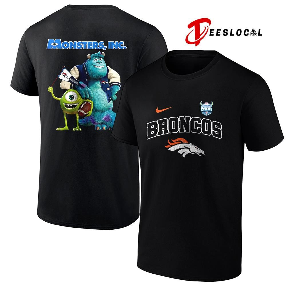 Denver Broncos x Monster Inc Funday cartoon shirt