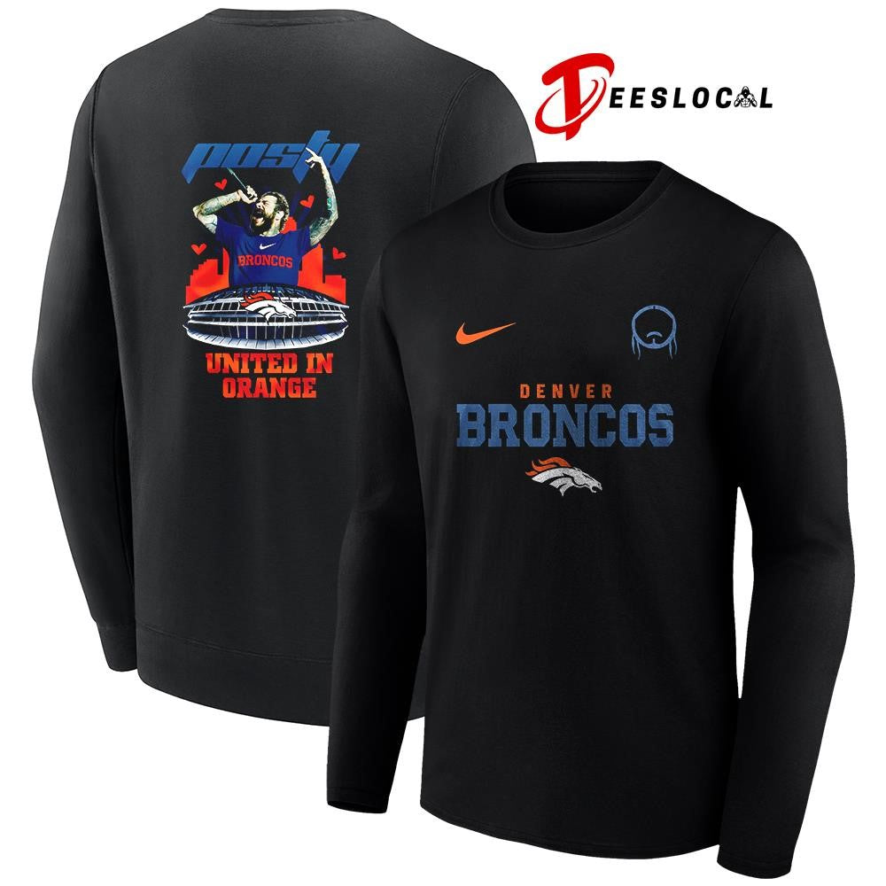 Denver Broncos x Post Malone Posty stadium shirt