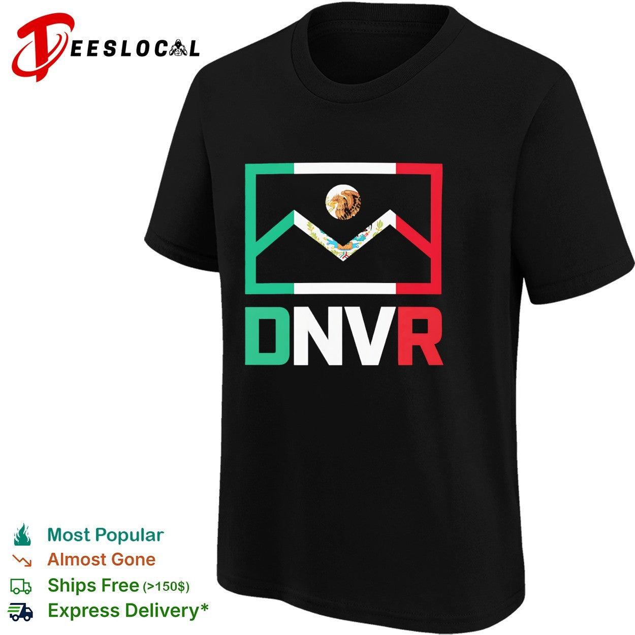 Denver Mexico DNVR flag mashup heritage city pride shirt