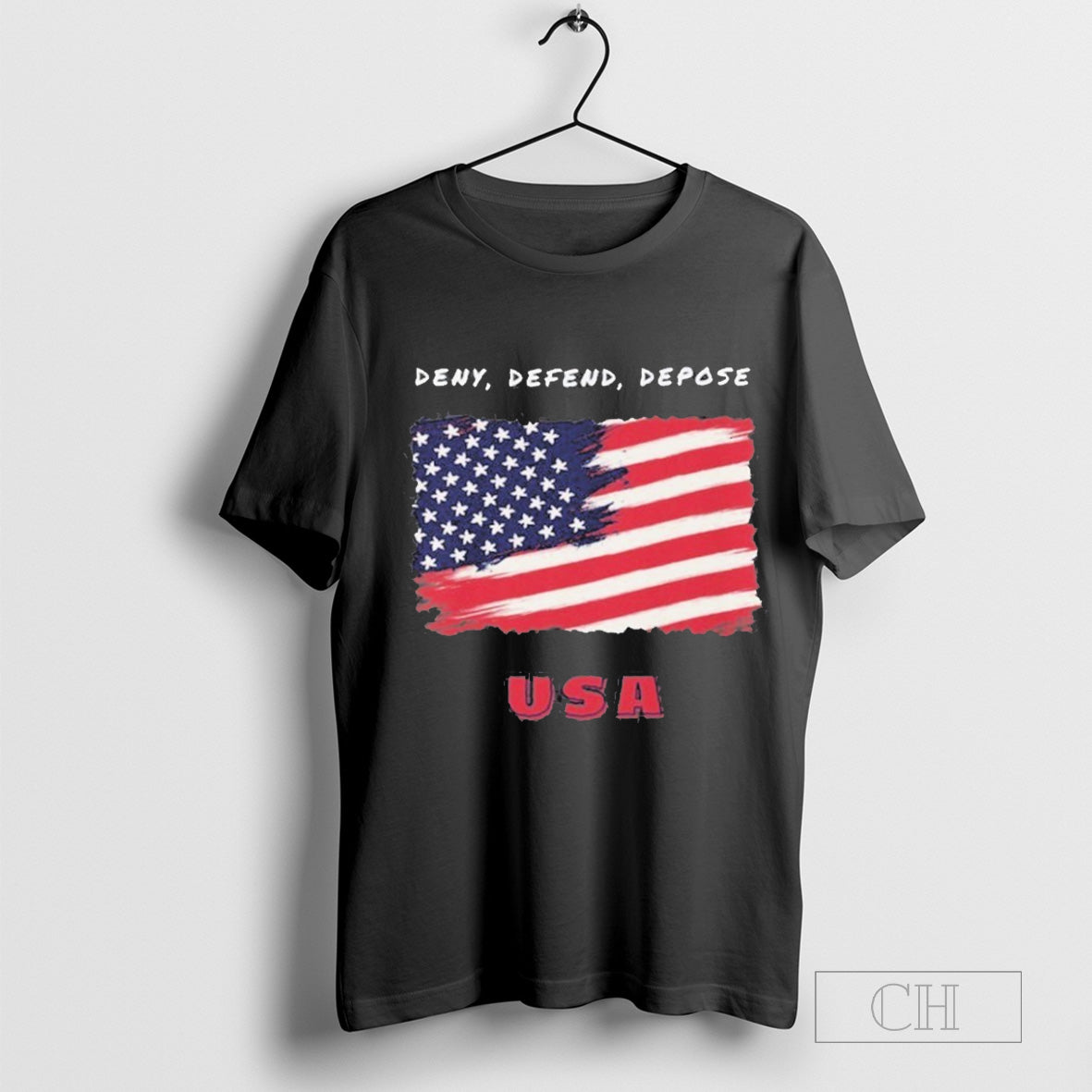 Deny Defend Depose Political Statement Flag Usa - clothing by TeeHivey.com