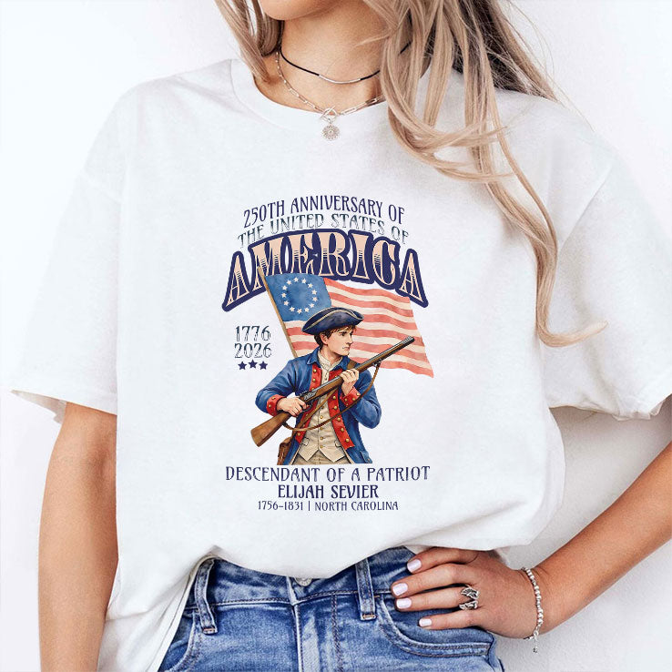Descendant Of A Patriot Elijah Sevier 1756 1831 Shirt