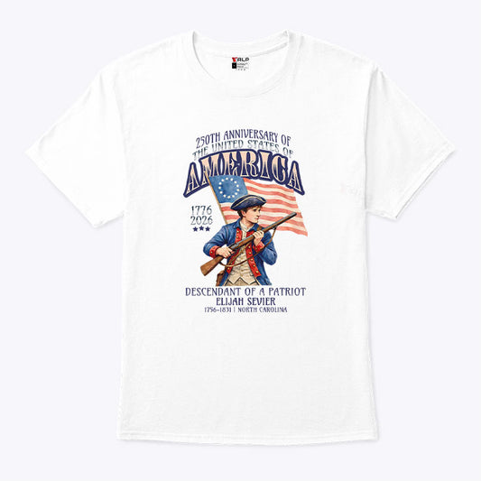 Descendant Of A Patriot Elijah Sevier 1756 1831 Shirt