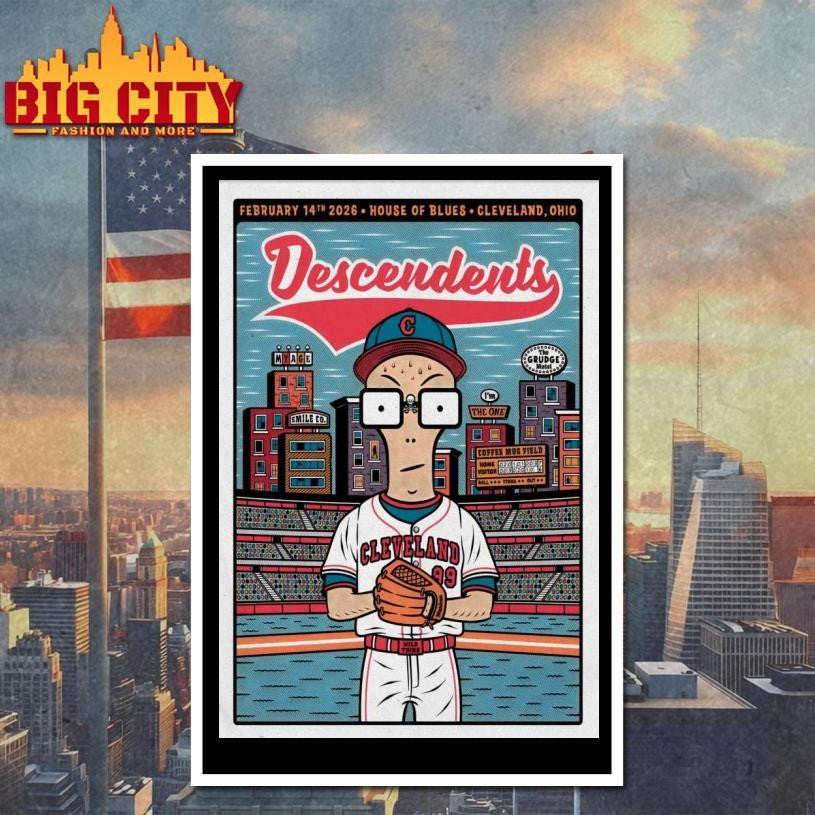 Descendents Feb 14 2026 In Cleveland OH Poster Shirt