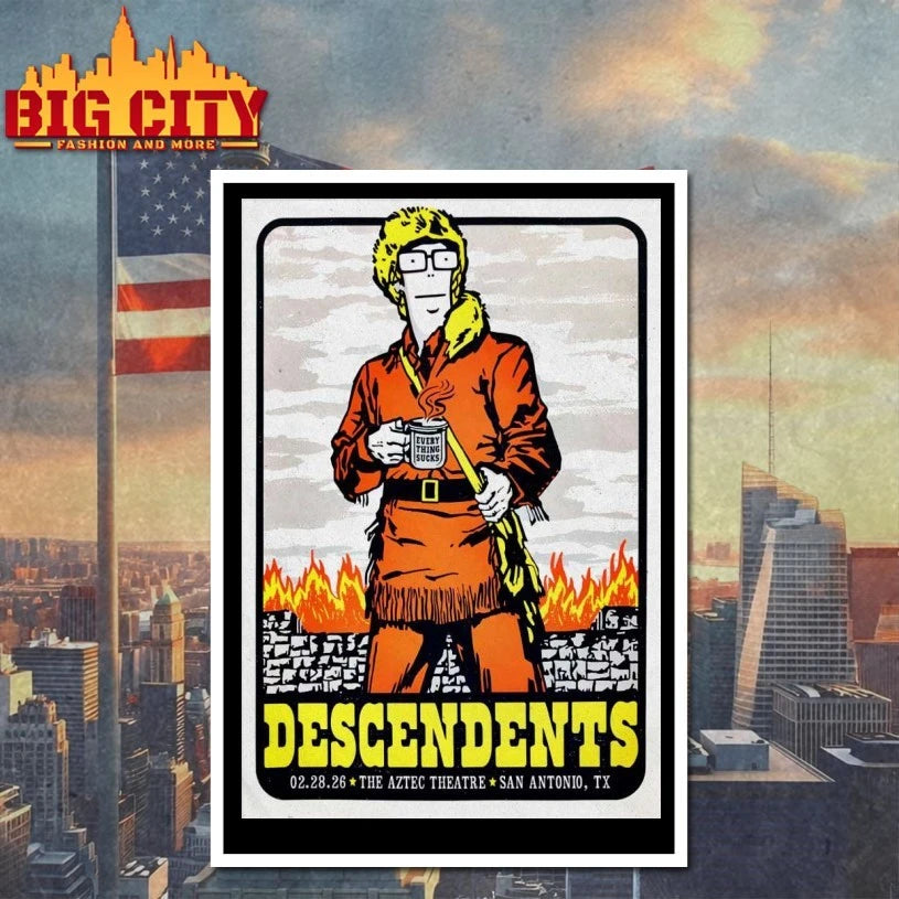 Descendents San Antonio TX 2-28-2026 Poster T-shirt