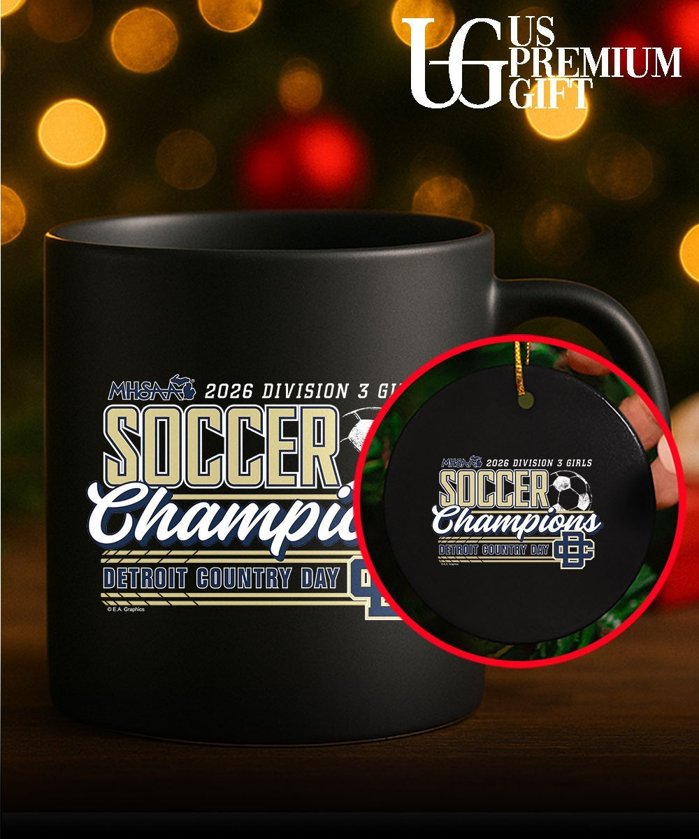 Detroit Country Day MHSAA Girls Soccer D3 Champions 2026 shirt