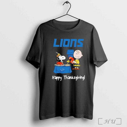 Detroit Lions Happy Thanksgiving - clothing by TeeHivey.com