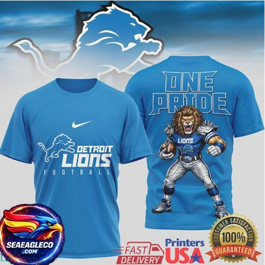 Detroit Lions “One Pride” Football Performance Two Sided Shirt