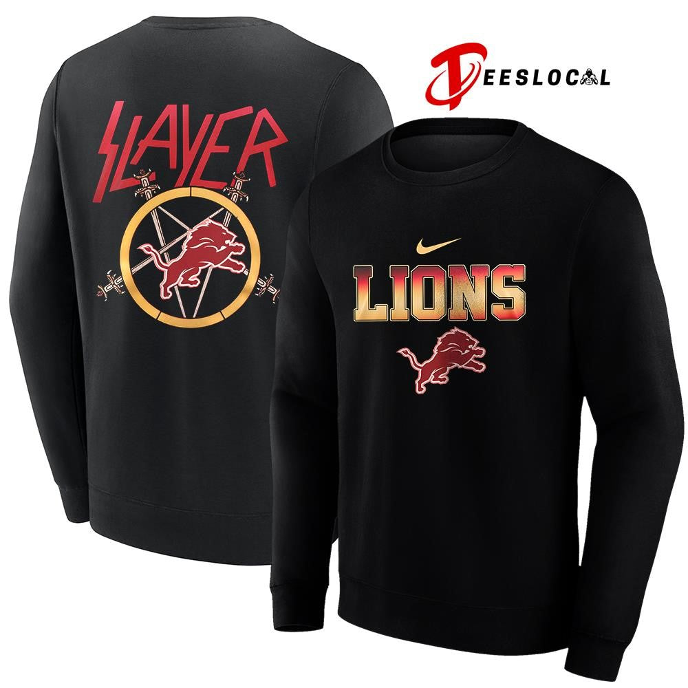 Detroit Lions x Slayer logo shirt