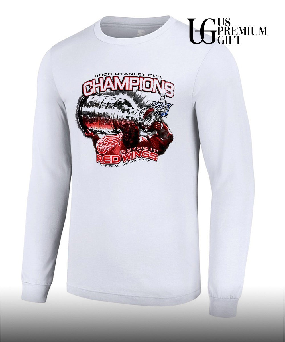 Detroit Red Wings 2008 Stanley Cup Champions NHL Official Locker Room shirt