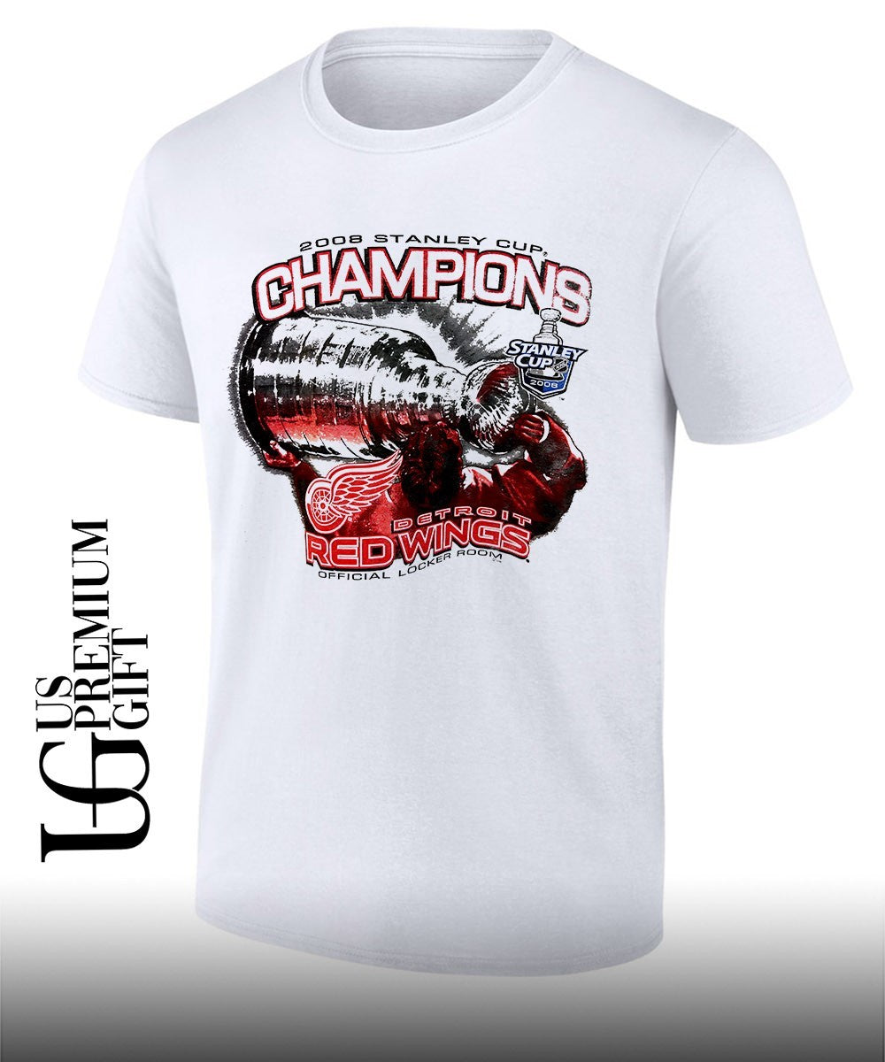 Detroit Red Wings 2008 Stanley Cup Champions NHL Official Locker Room shirt