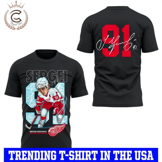 Detroit Red Wings Fedorov 91 Forever Shirt