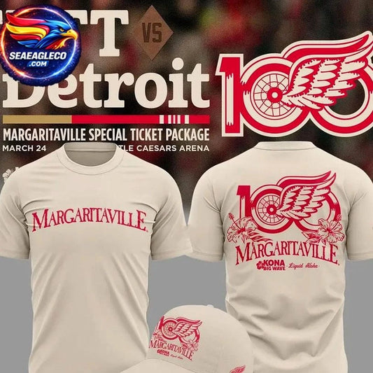 Detroit Red Wings Margaritaville Two Sided Shirt