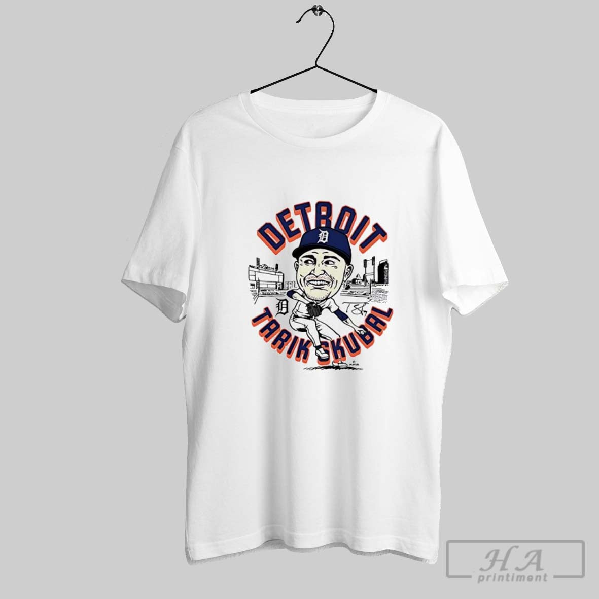 Detroit Tarik Skubal Cartoon - clothing by TeeHivey.com