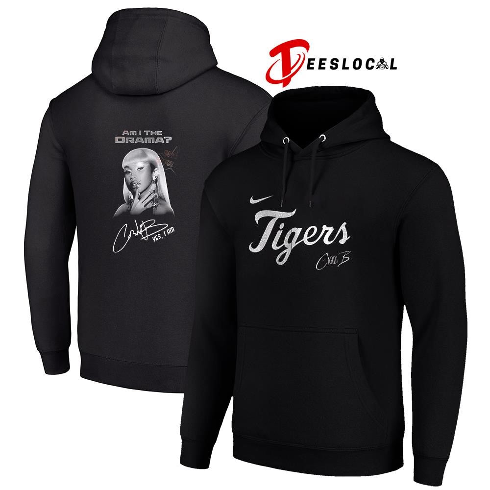 Detroit Tigers Cardi B Am I The Drama album signature portrait shirt
