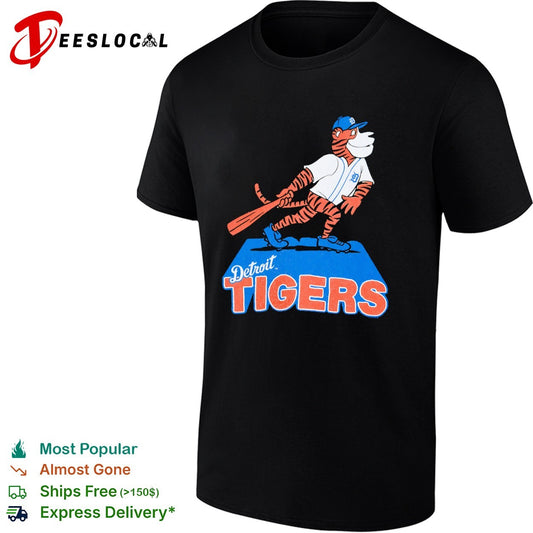 Detroit Tigers Mascot Logo Baseball Sport MLB League Shirt