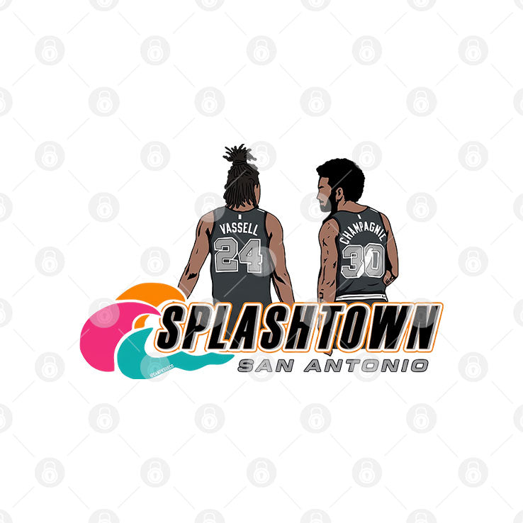 Devin Vassell And Julian Champagnie Splashtown San Antonio T Shirt