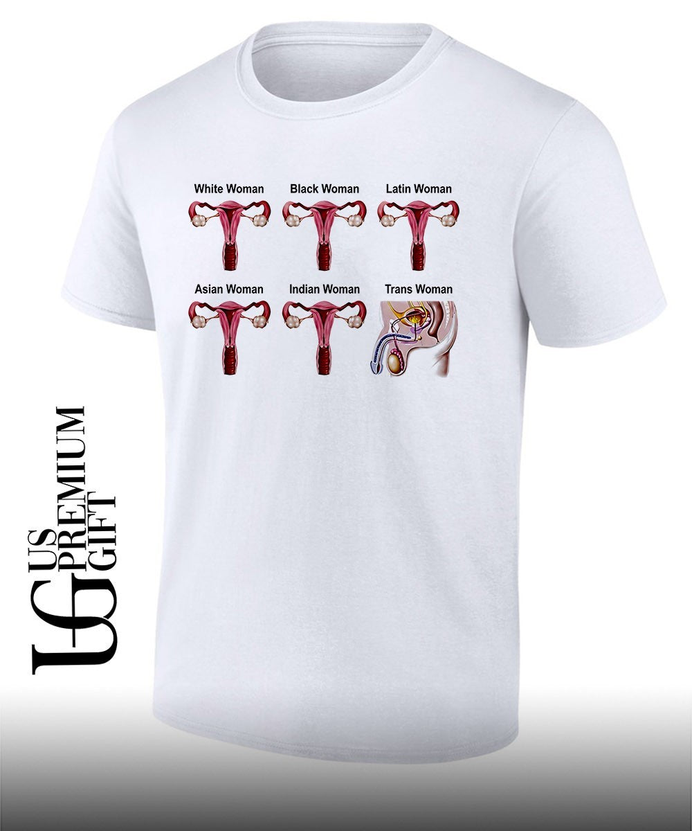 Diagrams Labeled White Woman Black Woman Trans Woman 2026 shirt