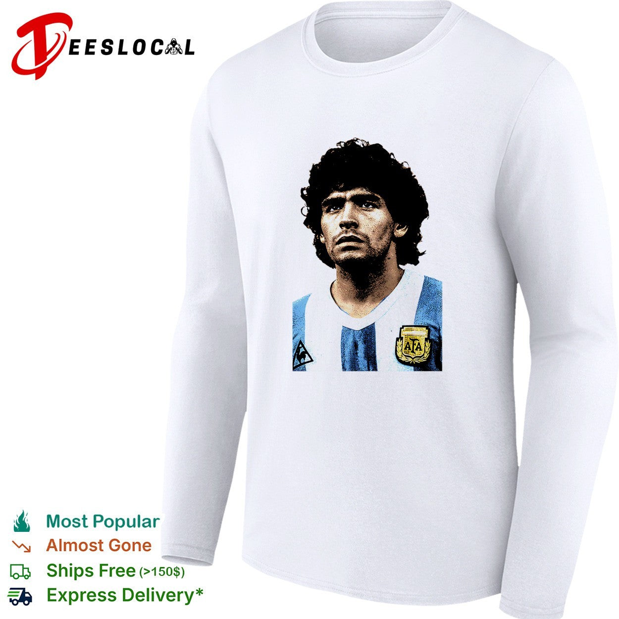 Diego Maradona Argentina portrait shirt