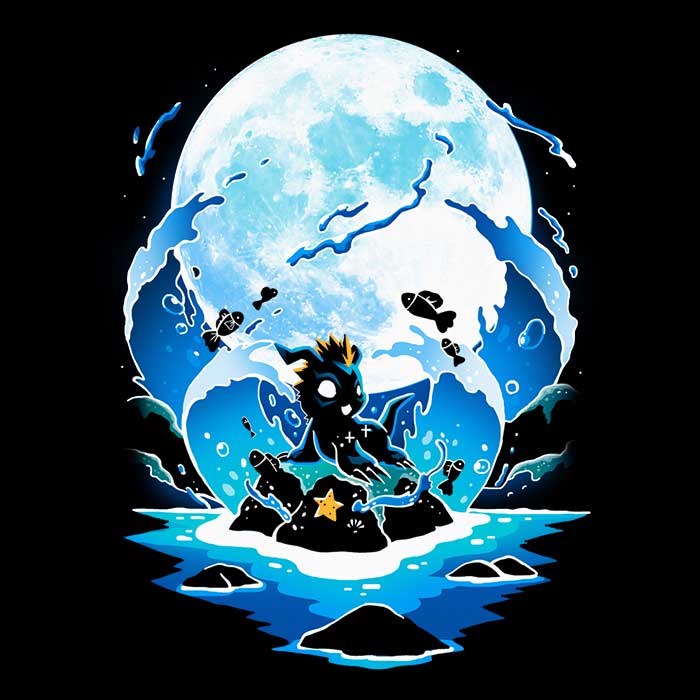 DigiWater Moon - Long Sleeve T-Shirt