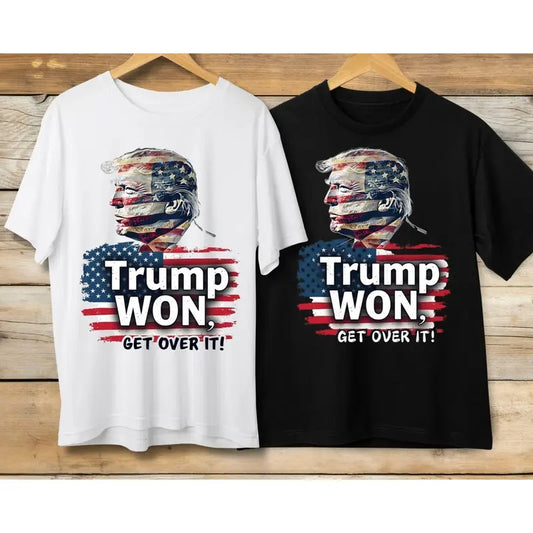 Digital Trummp Won T-Shirt, Get Over It, Trummp 47 President Sweatshirt, Trummp Winning Election 2024, 47 President Gift Hoodie, Election Celebration