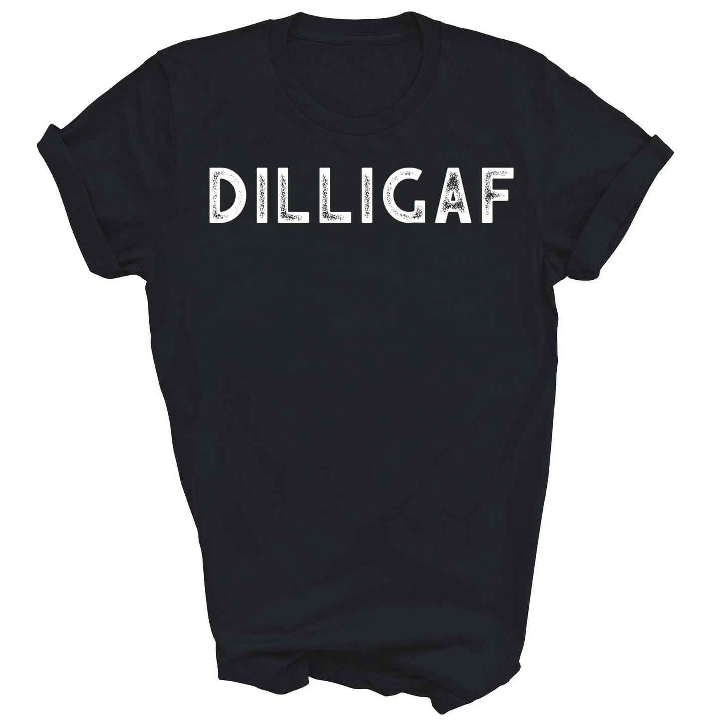 Dilligaf Do I Look Like I Give A F Funny Unisex Shirt Gift T-Shirt (Black;S)
