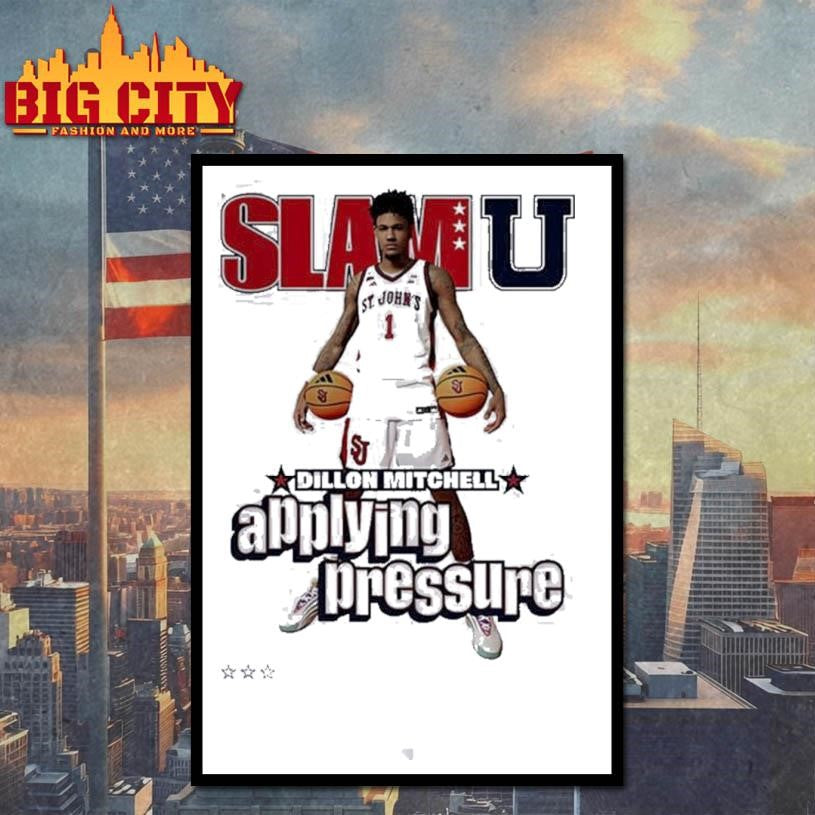 Dillon Mitchell St. John’s Red Storm SlamU Applying Pressure Shirt