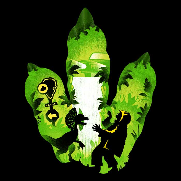 Dilophosaurus Footprint - Hoodie