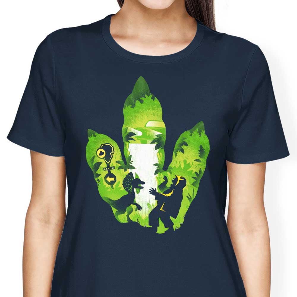 Dilophosaurus Footprint - Women's Apparel
