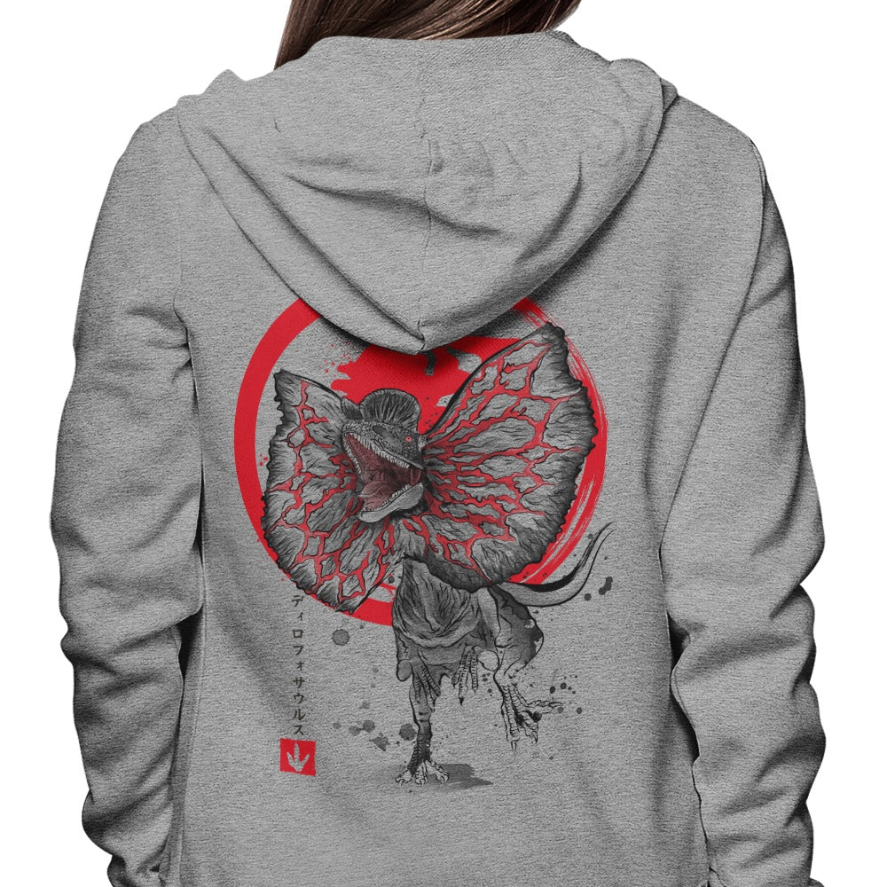 Dilophosaurus Sumi-e - Hoodie