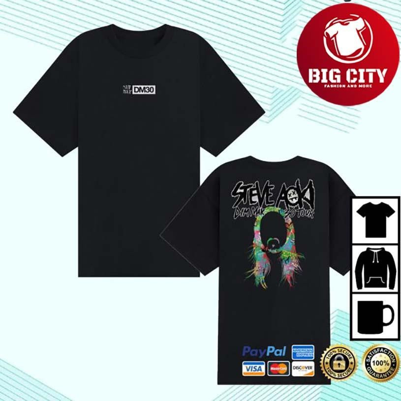 Dim Mak Steve Aoki Silo Dm30 Tour Two Sided Shirt