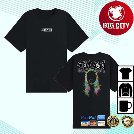 Dim Mak Steve Aoki Silo Dm30 Tour Two Sided Shirt