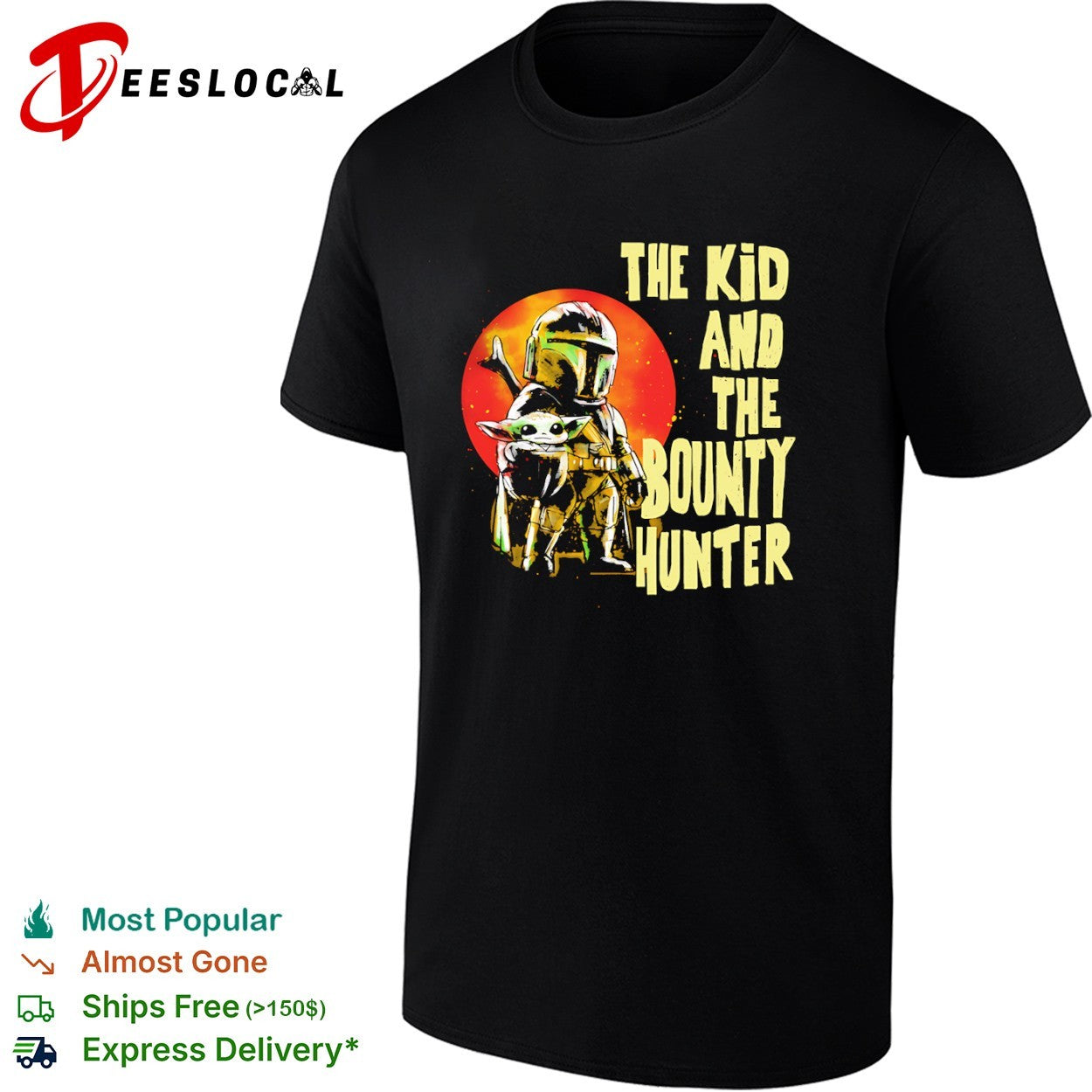 Din Grogu and Din Djarin The Kid and the Bounty Hunter shirt
