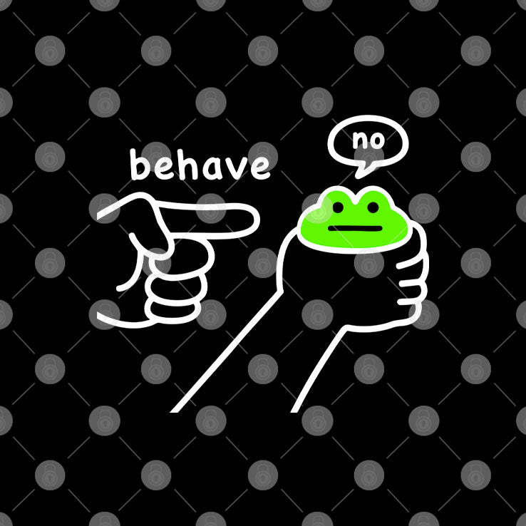 Dishonest Frog Funny Frog Meme Behave No T Shirt