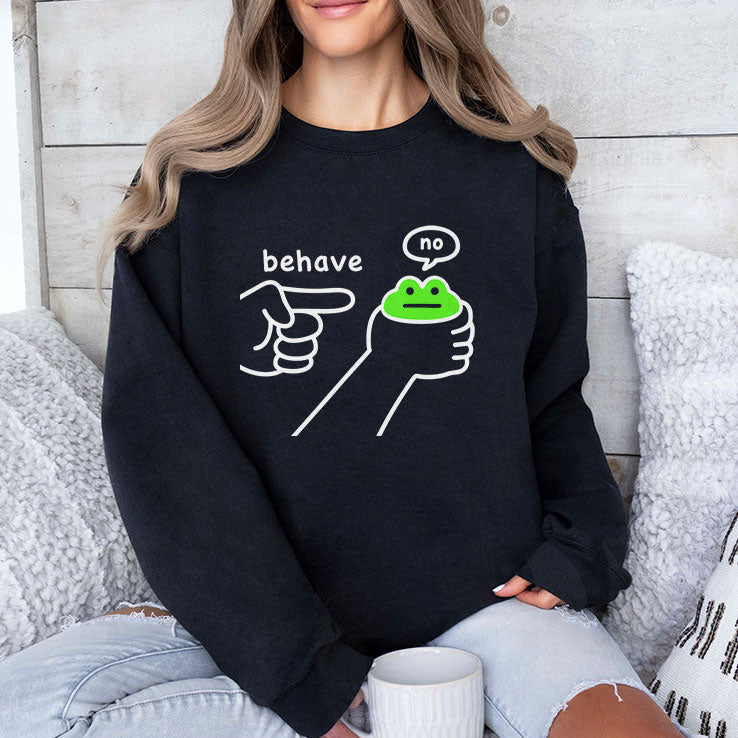 Dishonest Frog Funny Frog Meme Behave No T Shirt