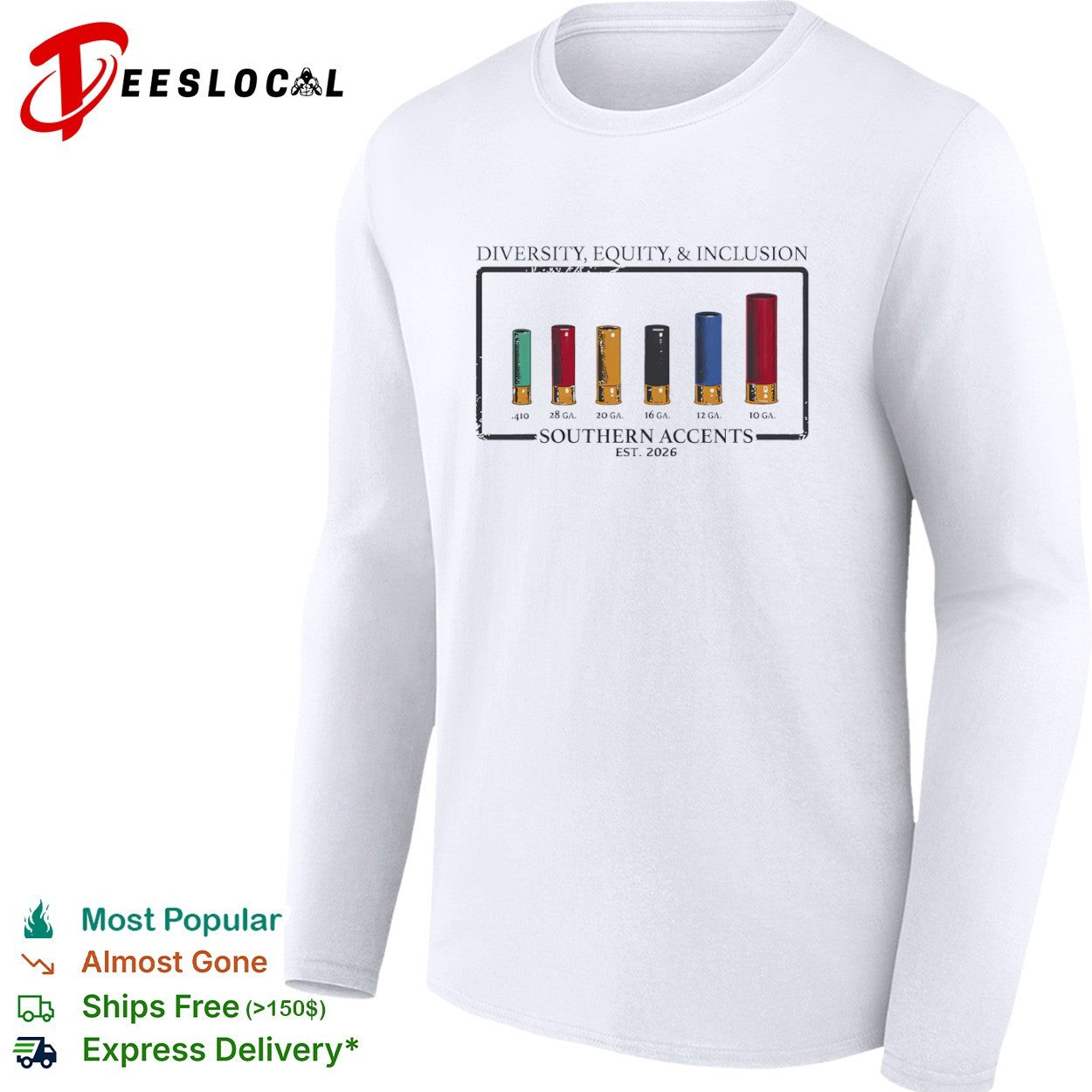 Diversity Equity and Inclusion Southern Accents Shotgun Shells shirt