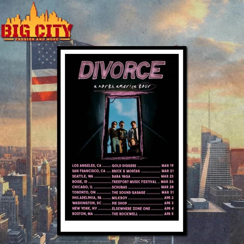 Divorce A North America Tour 26 Poster Shirt