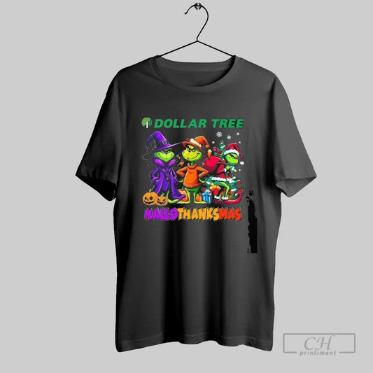 Dollar Tree The Grinch Hallothanksmas 2025 - clothing by TeeHivey.com