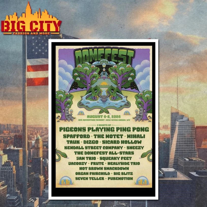 Domefest Aug 6-8 2026 In New Gorge WV Poster T-shirt