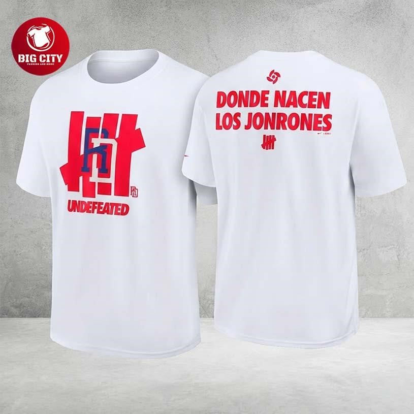 Dominican Republic Baseball Team 2026 World Baseball Complex Undefeated Two Sided Shirt