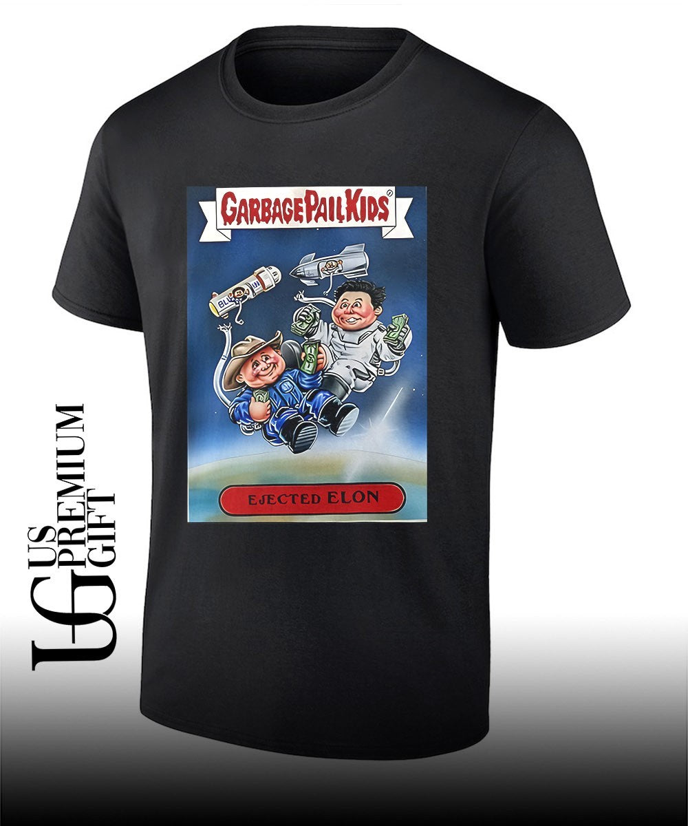 Donald Trump and Elon Musk garbage pail kids ejected elon shirt