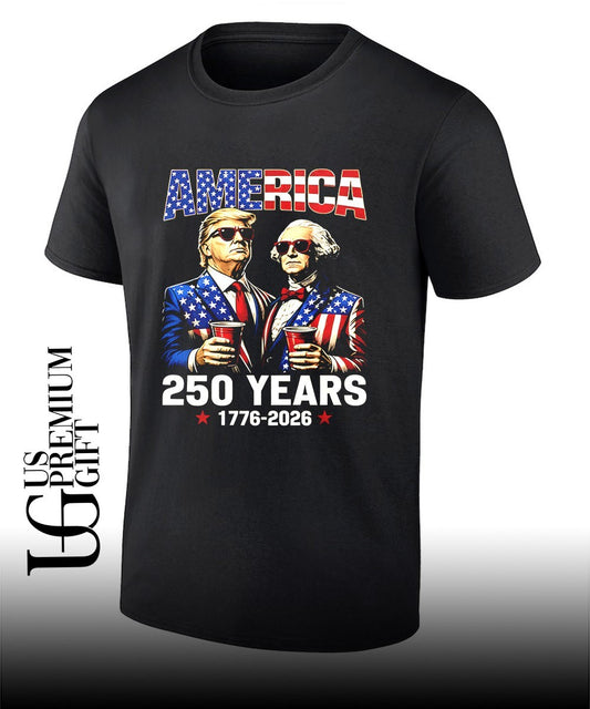 Donald Trump and George Washington America 250 Years 1776-2026 shirt