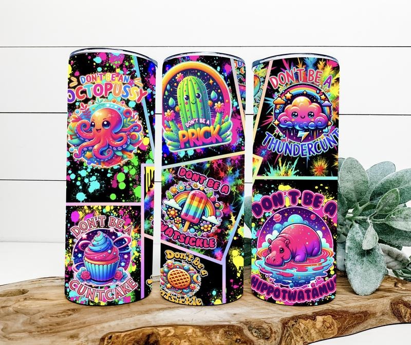 Dont be a twatwaffle -FUNNY SARCASTIC 20oz Skinny stainless steel tumbler