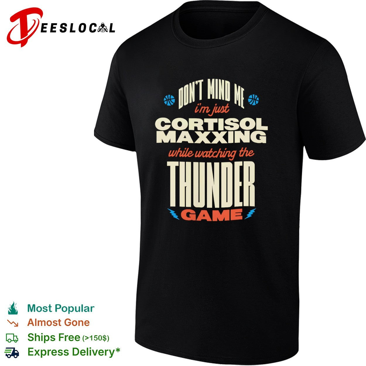 Don’t mind me I’m just cortisol maxxing while watching the Oklahoma City Thunder shirt