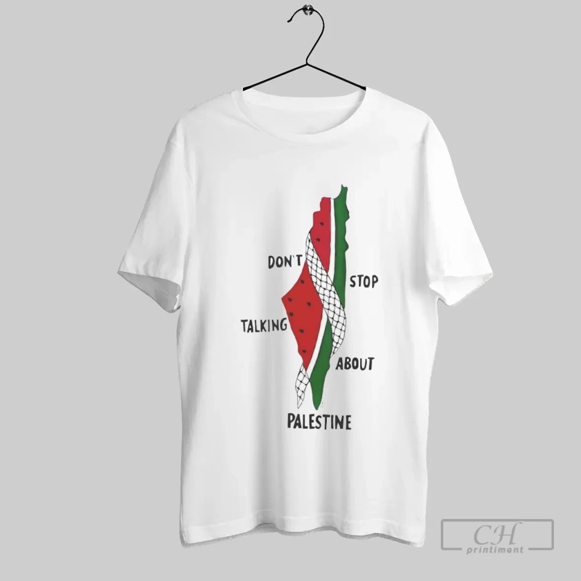 Dont Stop Talking About Palestine Watermelon - clothing by TeeHivey.com